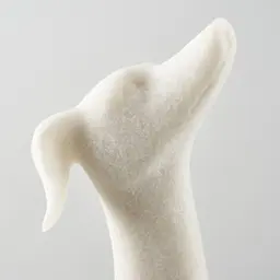 Rover White Color Dog Statue	