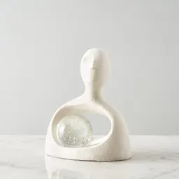 Seeking Resin Decorative With Crystal Ball