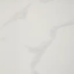 Maia White Sintered Stone Dining Table - Gold Stainless Steel Legs