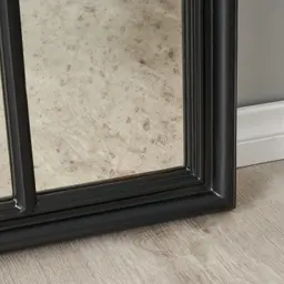 Elessar Black Rectangle Wooden Mirror