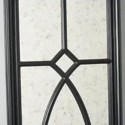 Elessar Black Rectangle Wooden Mirror