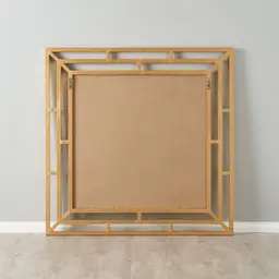 Sophia Antique Gold Square Wooden Mirror