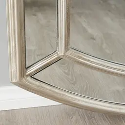 Ilaria Antique Silver Wooden Mirror