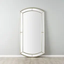 Ilaria Antique Silver Wooden Mirror