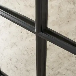 Amara Black Vintage Wooden Mirror