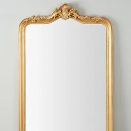 Circe Antique Gold Wooden Mirror