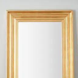 Calliope Antique Gold Rectangle Wooden Mirror