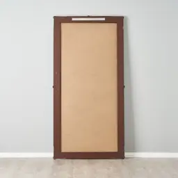 Von Black Rectangle Wooden Mirror 200x100cm