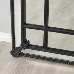 Von Black Rectangle Wooden Mirror 200x100cm