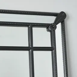 Von Black Rectangle Wooden Mirror 200x100cm