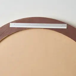 Fiona Antique Gold Round Wooden Mirror