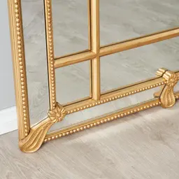 Von Antique Gold Rectangle Wooden Mirror 200x100cm