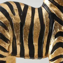 Golden Zebra Decorative
