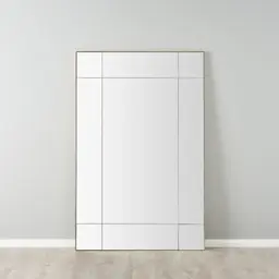 Clarice Antique Brass Rectangle Mirror