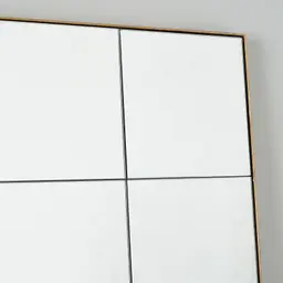 Clarice Antique Brass Rectangle Mirror