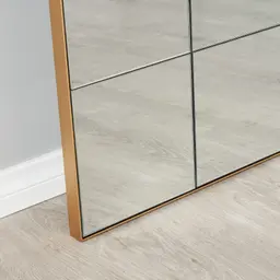 Clarice Antique Brass Rectangle Mirror