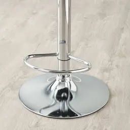 Mateo Carbon Black Vegan Leather Bar Stool