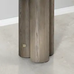 Terzetto Pandora Brown Sintered Stone Console Table - Medium Brown Wooden Legs