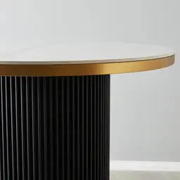 Archie White Sintered Stone Bar Table