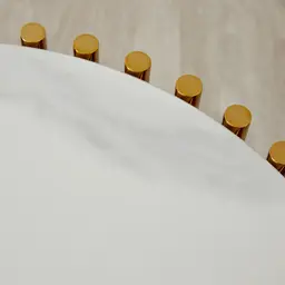 Amaya White Sintered Stone Side Table