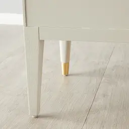 Beckham White Bedside Table
