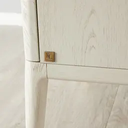 Beckham White Bedside Table