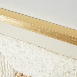 Paper Pulp And Wooden Bead Shadow Box with Golden Frame