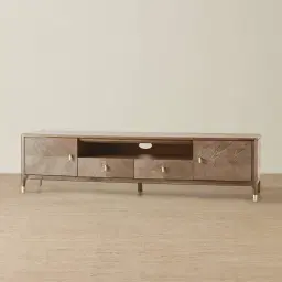 Beckham Medium Brown Wooden Entertainment Unit