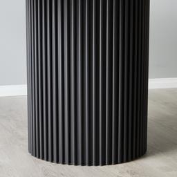 Archie Black Rectangular Dining Table with White Sintered Stone Top - 268x118cm