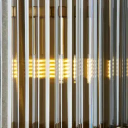 Dave Brushed Gold Glass Rod Wall Lamp