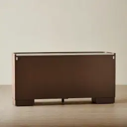 Terzetto Pandora Brown Sintered Stone 6-Drawer Dresser - Dark Brown Wood