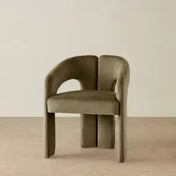 Delaney II Olive Green Velvet Dining Chair