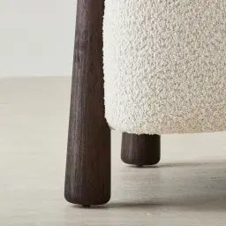 Dolores Stone Cream Fabric Occasional Chair