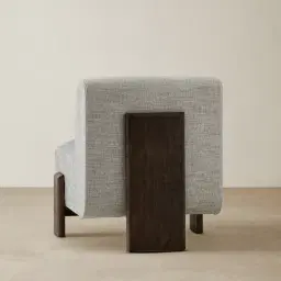 Freya Murmur White Fabric Occasional Chair