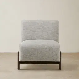 Freya Murmur White Fabric Occasional Chair