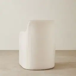 Otis Cream Microfiber Fabric Dining Chair