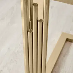 Jules Polished Champagne Gold Stainless Steel Side Table