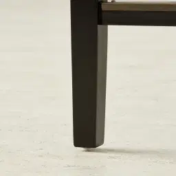 Saxon II Black Vegan Leather Bar Stool