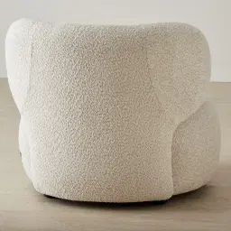 Brayden Stone Cream Woven Fabric Occasional Chair