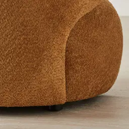 Brayden Vintage Mustard Woven Fabric Occasional Chair