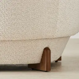 Antonella Stone Cream Woven Fabric Occasional Chair