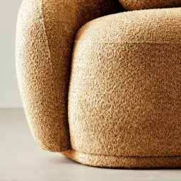 Elianna Vintage Mustard 3-Seater Woven Fabric Sofa