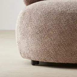 Brayden Warm Taupe Woven Fabric Occasional Chair