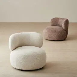Brayden Warm Taupe Woven Fabric Occasional Chair