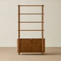 Portobello Toffee Brown Ash Veneer Shelf