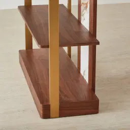 Sir Lionell Walnut Veneer Shelf
