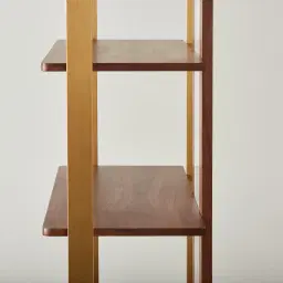 Sir Lionell Walnut Veneer Shelf
