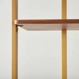Sir Lionell Walnut Veneer Shelf