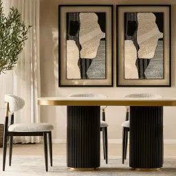 Amali Dove Grey Woven Fabric Dining Chair