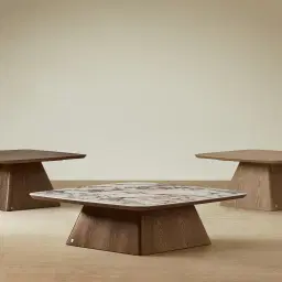 Dunstan Medium Brown Veneer High Coffee Table